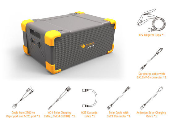 3072Wh 외부 휴대용 발전기 배터리 팩 LiFePO4 휴대용 태양 발전소