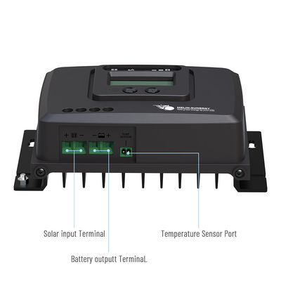 LCD 디스플레이 5단계 RV 태양 전지 제어기 12V/24V/36V/48V AGM GEL WET 칼슘 LiFePO4 LTO LCO
