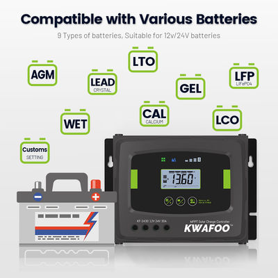 좋은 가격 6 단계 충전 mppt 30a 태양 충전 컨트롤러 온라인으로