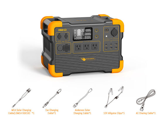 실시간 LCD 디스플레이, 다중 입력 소스 및 무선 휴대폰 충전 기능을 갖춘 2000W UPS 태양광 발전기