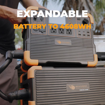 2200W UPS 태양광 발전기, 1536Wh LiFePO4 배터리, 600W 태양광 입력 및 18kg 경량 디자인