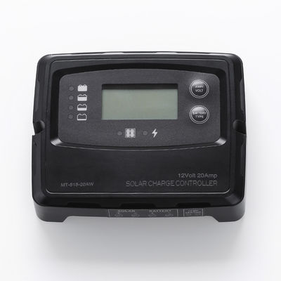 검은색 LCD LED 디지털 태양 전지 제어기 20A 12V 24V 760W 24V 380W 12V 및 5 단계 충전