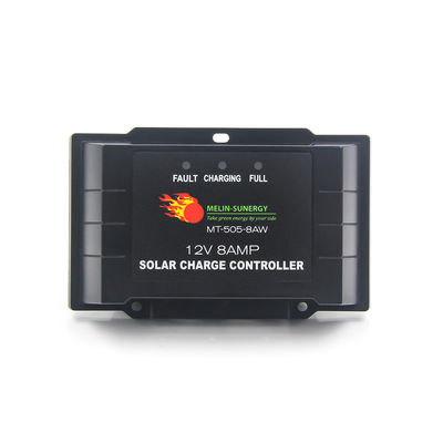 검은색 지능형 Pwm 태양전지 컨트롤러 IP67 8A 12V 24V 태양전지 컨트롤러
