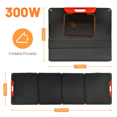 ETFE IP65 300W 접는 태양 전지 패널 키트 4X75W 휴대용 가방 태양 전지 패널