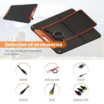 좋은 가격 캠핑 및 RV용 3년 보증 및 6A 출력을 갖춘 120W 휴대용 접이식 태양광 패널 온라인으로